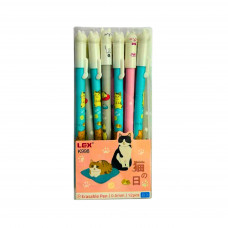 Ручка гел. Пиши-стирай  Капібара синя К9688( 12шт )