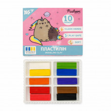 Пластилін 10 кольорів YES Pusheen 200гр 540663