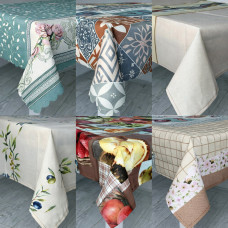 Скатерть Лен водонепроницаемый 100*140см