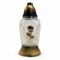 Свеча лампадка Роза золотая 36ч