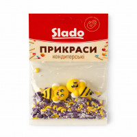 Украшение для торта Сирень и пчелки №2 15гр 20шт/уп 8уп/ящ