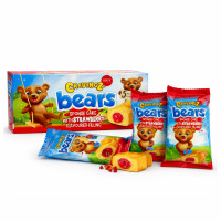 Бісквіт CRAVINGZ BEAR STRAWBERRY  CREAM з полуничною начинкою  200г 18шт/ящ 8720618181749