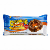 Пончик CRAVINGS DONUT отчасти глаз. со вкусом карамели 200 г 15шт/уп