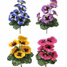 Цветы Анютка 7 цветков высота 30см №50 упаковкой 10 шт