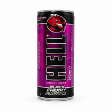 Напиток б/у энергетический газ. HELL с ароматом BLACK CHERRY 250мл (24шт)