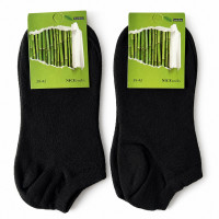 Шкарпетки чоловічі чорні короткі Bamboo 39-42р 10шт/уп 211