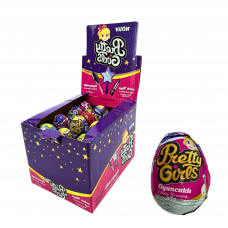 Шоколадное яйцо 25г Pretty Gurls с сюрпризом (24шт) 144шт/ящ