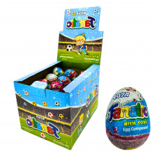 Шоколадное яйцо 25г Fanatic с сюрпризом (24шт) 144шт/ящ