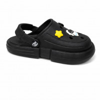 Сабо подростковые Е313 черные 24-35р 6шт/р