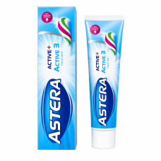 Зубна паста ASTERA Active+ 3  потрійна дія 50мл 12шт/ящ, 0410