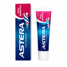 Зубна паста Astera TOTAL+SENSITIVE (Комплексний догляд для чутливих зубів) 110 гр. 0832