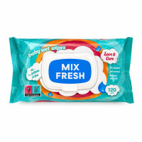 Влажные салфетки "MIX FRESH" 120 шт/уп (12уп/ящ)