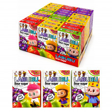 Жувальна цукерка Sour Candy LABUBU+картки 3D 7гр 30шт/бл 600шт/ящ 8856223451688