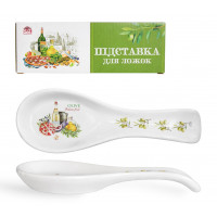 Подставка 3653-13 для ложек "Итальянские блюда" (длина-23см, h-2,5см) (60)