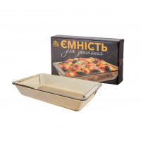 Ємність 50022-02 для запікання прямокутна з ручками 2л; 33*20*6см