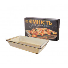 Ємність 50022-02 для запікання прямокутна з ручками 2л; 33*20*6см