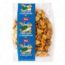 Крекер соленый со вкусом Сметана и зеленью 250гр 20шт/ящ Клим 1803