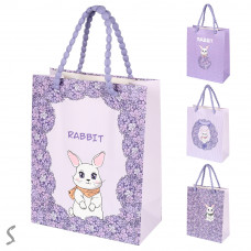 Пакет подарунковий паперовий M "Rabbit" 19.5*24.5*10cм R40866-M (720шт)