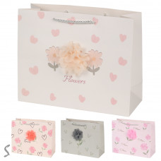 Пакет подарунковий паперовий S "Flowers" 14.5*19.5*8.5cм R40878-S (864шт)