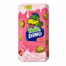 Крекер с клубничной.нач.Hello Dino 50гр 18шт