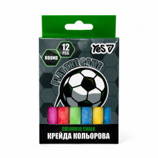 Мел цветной 12шт круглый Football 400563