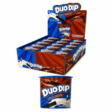 Хрусткі палички + білий+молочний шоколад DUODIP 3в1 40гр 12шт/бл 96шт/ящ