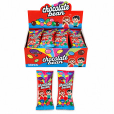 Шоколадне драже Chocolate Bean 10гр 30шт/бл 600шт/ящ