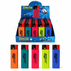 Запальнички "SMILE" Турбо Джет джелі флайм 9101 (50шт/бл)
