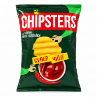Чіпси Chipster's зі смаком ХВИЛЯСТІ Томат спайсі 95гр 16шт/ящ