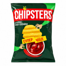 Чіпси Chipster's зі смаком ХВИЛЯСТІ Томат спайсі 95гр 16шт/ящ