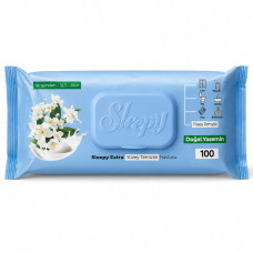 Влажные салфетки SLEEPY для уборки EASY Clean Jasmine 100шт с клапаном 6шт/ящ