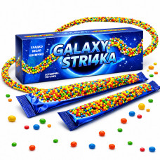 Желейно-Жувальна цукерка GALAXY STRI4KА  18гр 12шт/бл 288шт/ящ 6976685700716