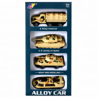 Набор машинок металл Alloy 4шт 1021-1-3