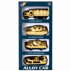 Набор машинок металл Alloy 4шт 1021-1-3