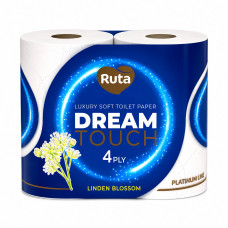 Туалетная бумага Ruta Dream touch 4рул 4ш белый 1шт
