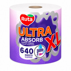 Полотенца бумажные Ruta Ultra XL 1рул 3ш 1шт белые