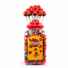 Льодяник на паличці AYTOP STRAWBERRY 14г 120шт/б 720шт/ящ