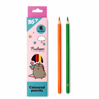 Карандаши цветные 6шт YES Pusheen 290725 1шт, 24шт/уп