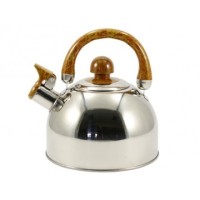Чайник нерж ZB 001/2.0л зі свис нерж криш коричнева ручка 7323930000