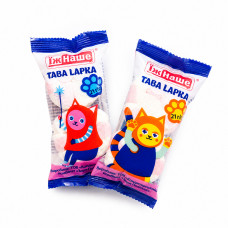 Зефір жув. 21гр "Taba LAPKA" з ароматом полуниці  (49шт/ящ)