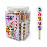 Желейная конфета на палочке Единорог BBQ Unicorn candy 8гр 30шт/бл 600шт/ящ
