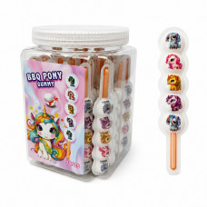 Желейна цукерка на палочці Єдиноріг BBQ Unicorn candy 8гр 30шт/бл 600шт/ящ