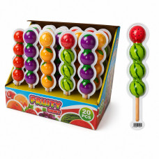 Желейна цукерка на палочці FRUITY stick cummy 20гр 20шт/бл 240шт/ящ