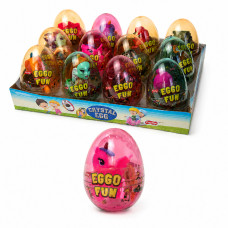 Льодяник + іграшка в прозорому яйці EGGO FUN 10гр 12шт/бл 72шт/ящ