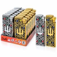 Запальнички "SMILE" Турбо Джет ТРИЗУБ МЕТАЛ J226 (10шт)