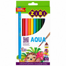 Олівці кольорові 12шт акварельні Kids Line яскраві кольори Zibi 2475