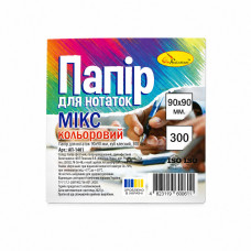 Блок бумаги д/заметок Апельсин микс цветной АП-1401 9*9 300л. клееный