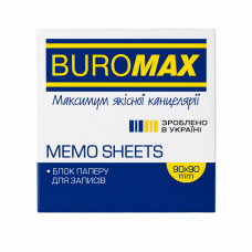 Блок бумаги для заметок BUROMAX белый 90х90х30мм. склеенный 2208