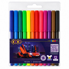 Фломастер 12шт ZIBI SMART  2811