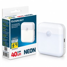 Світильник акумуляторний ENERLIGHT Neon 40Лм 4000К з датчиком руху  9016